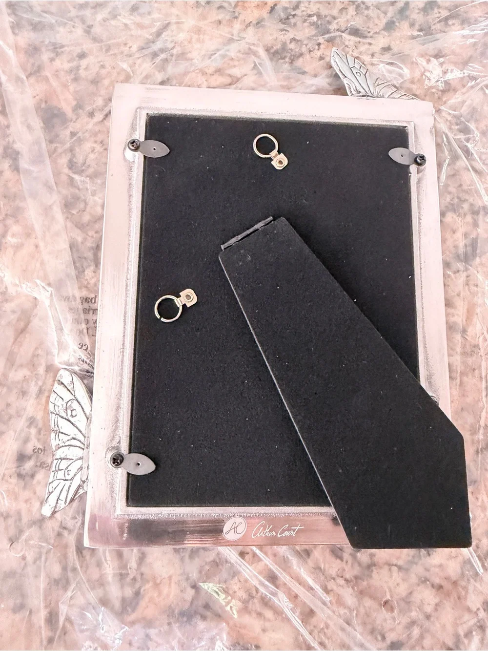 Butterfly Silver Tone Metal Matte Picture Frame 5